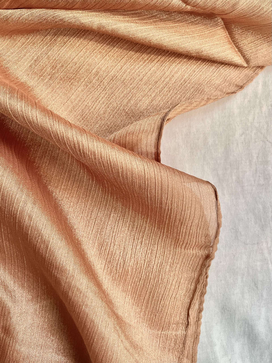 Pale Gold Dyed Peona Silk