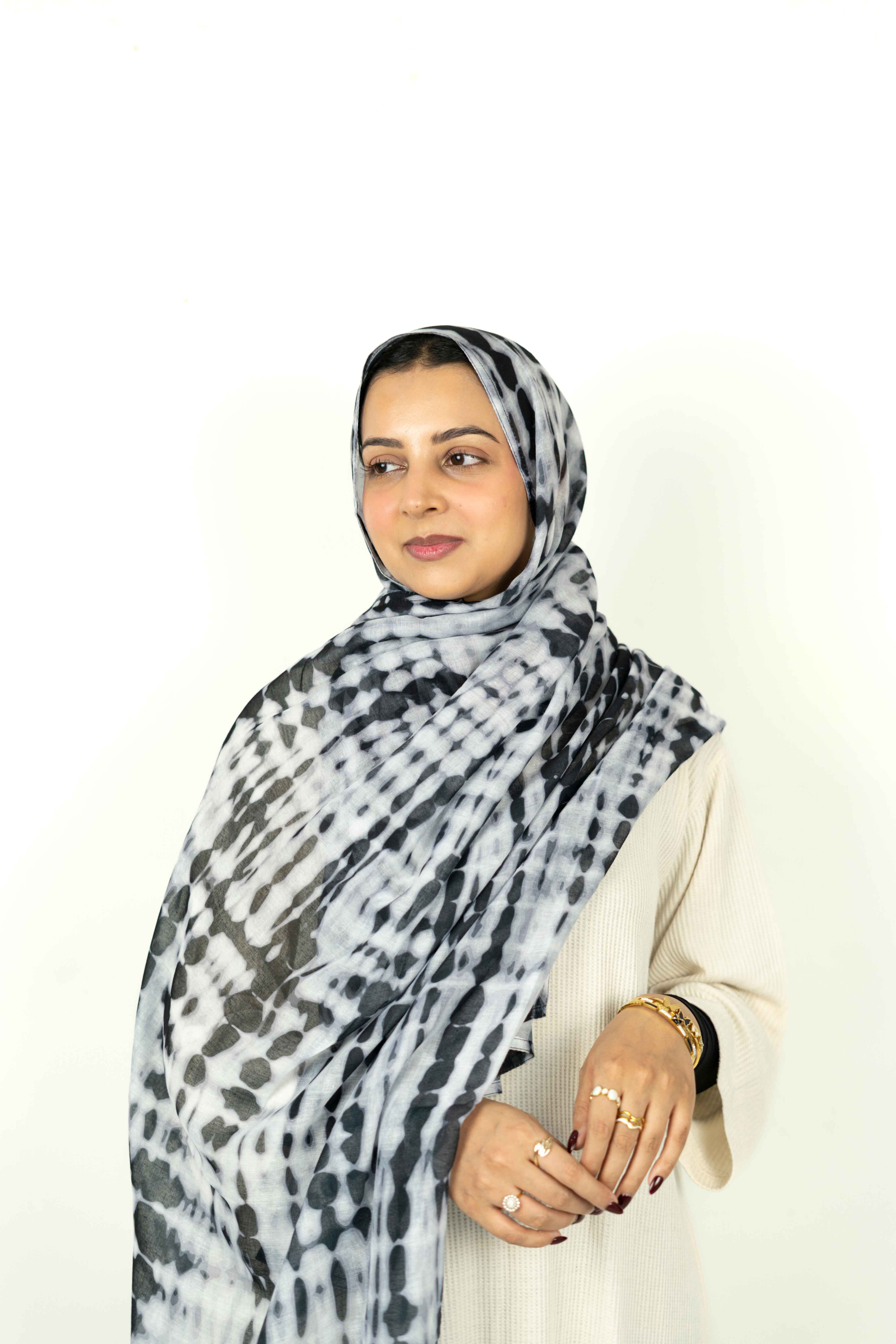 Ripple effect - Printed Modal Hijab