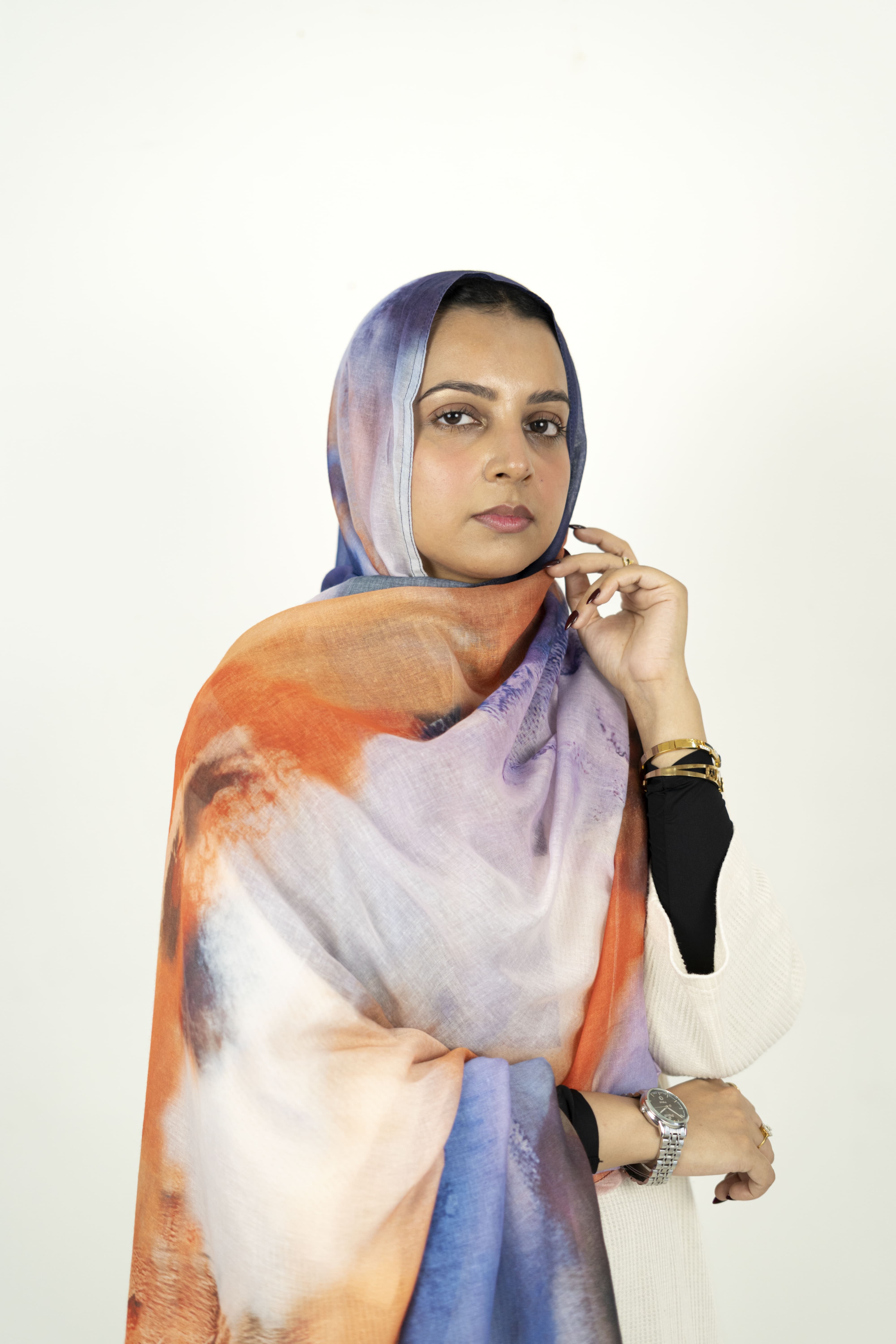Watercolor - Printed Modal Hijab