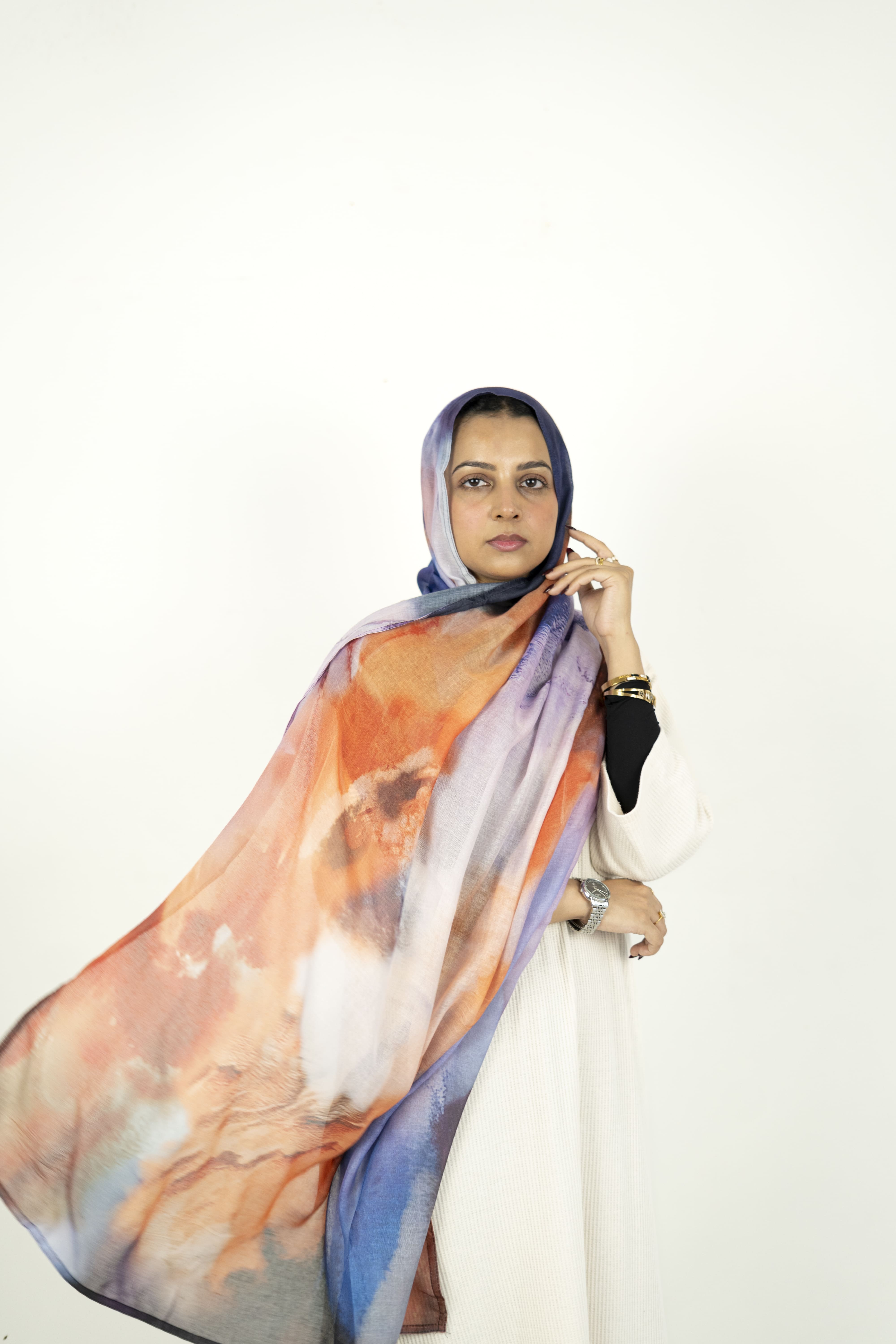 Watercolor - Printed Modal Hijab