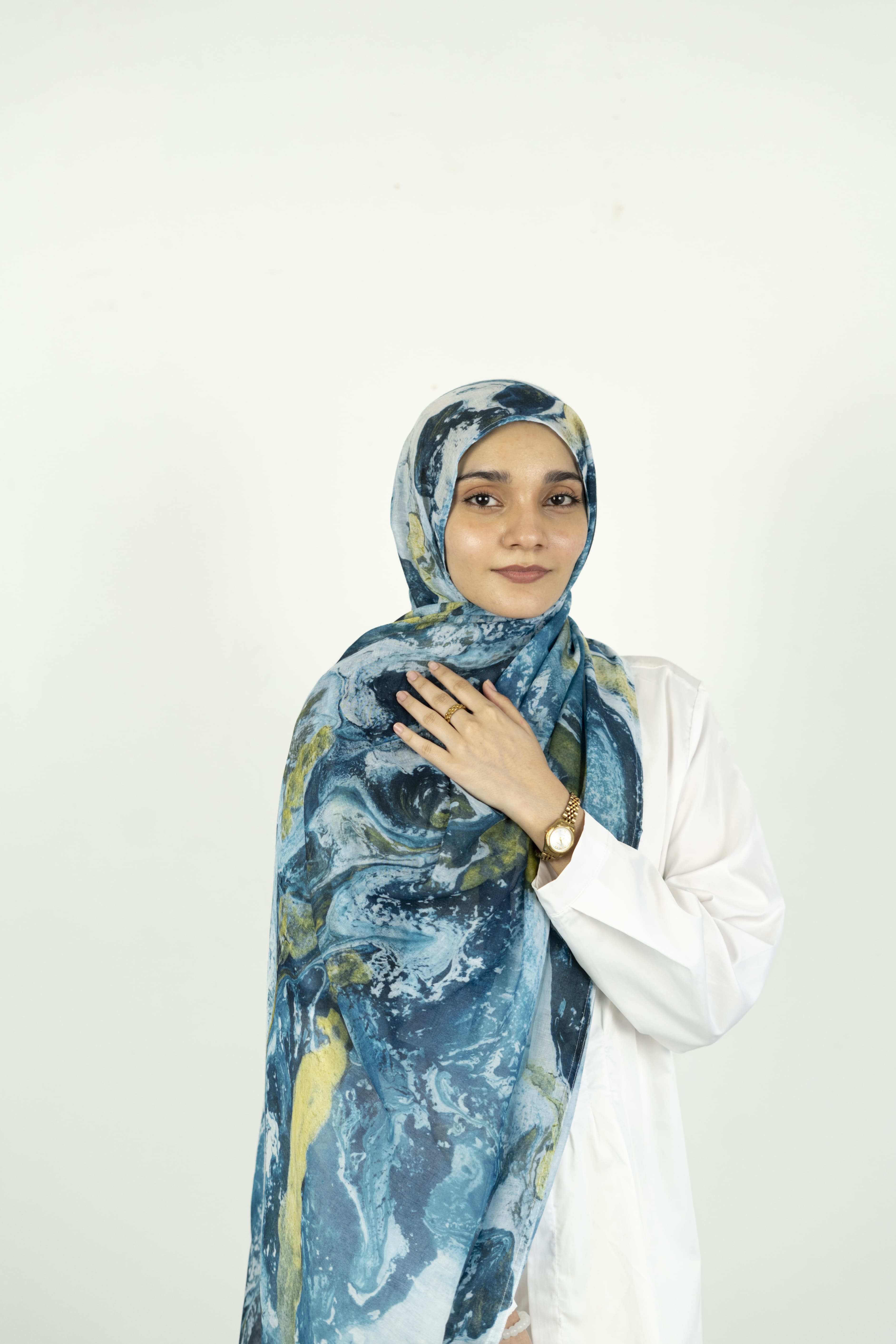 Ocean Mist - Printed Modal Hijab