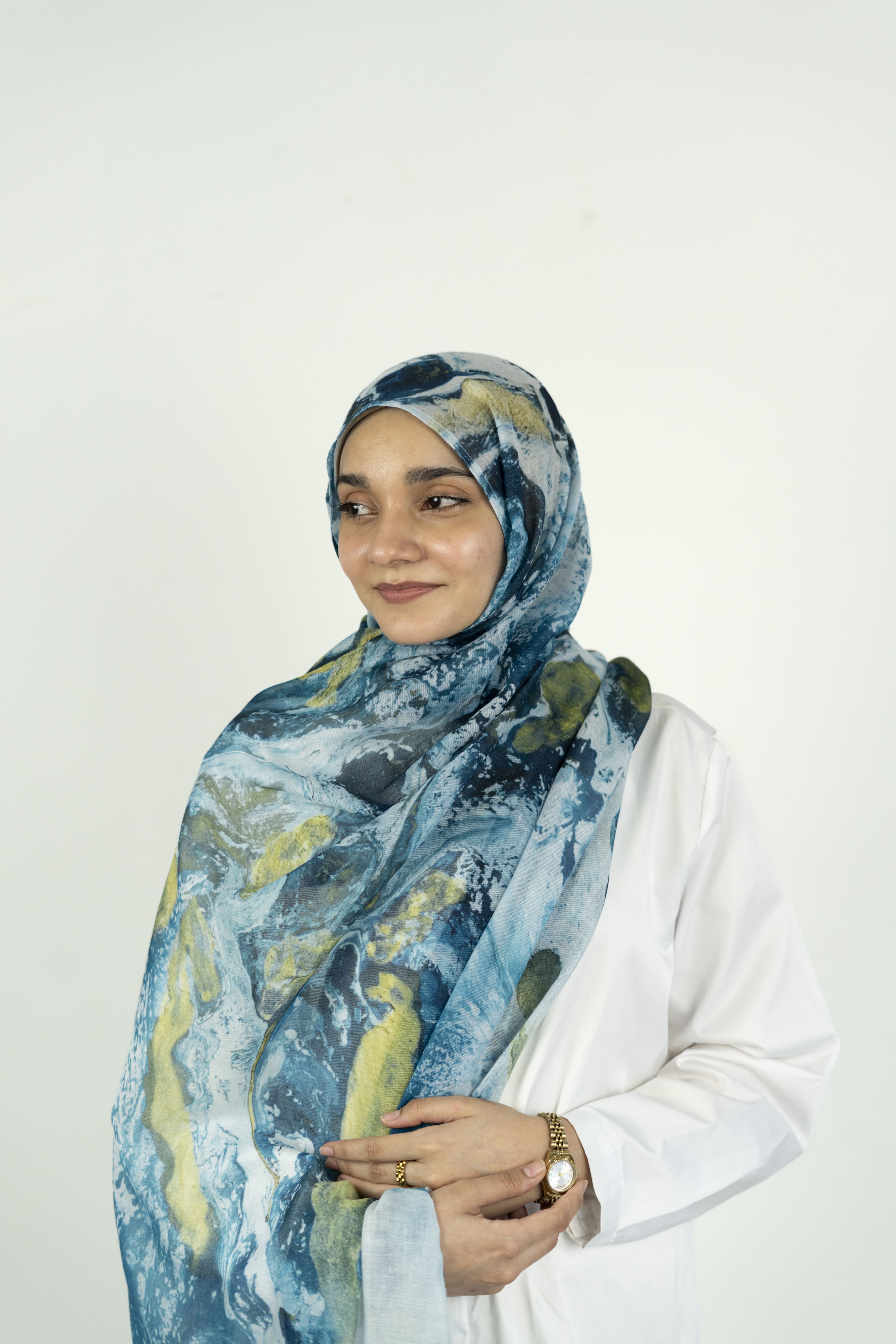Ocean Mist - Printed Modal Hijab