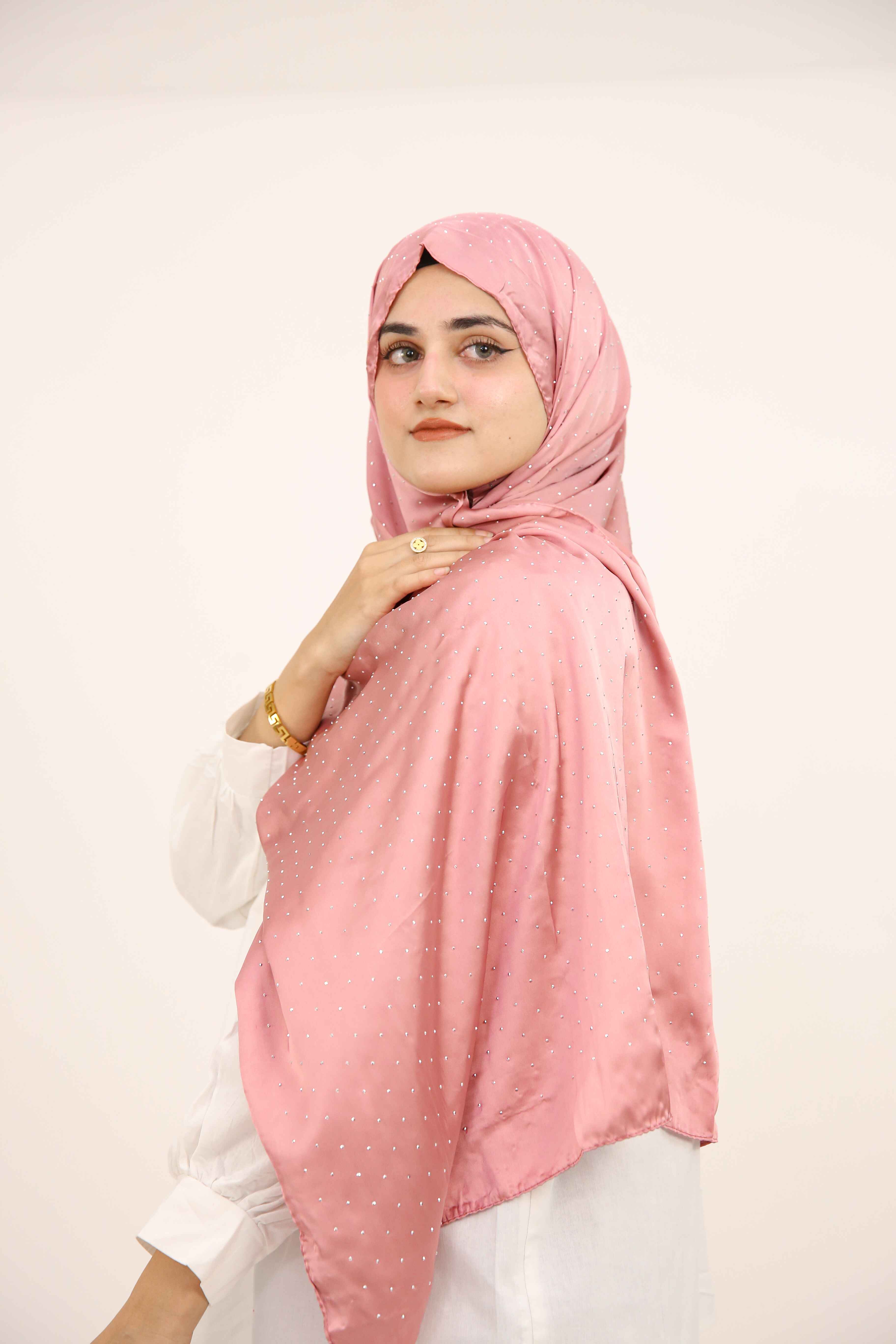 Rhinestone Silk - Baby Pink