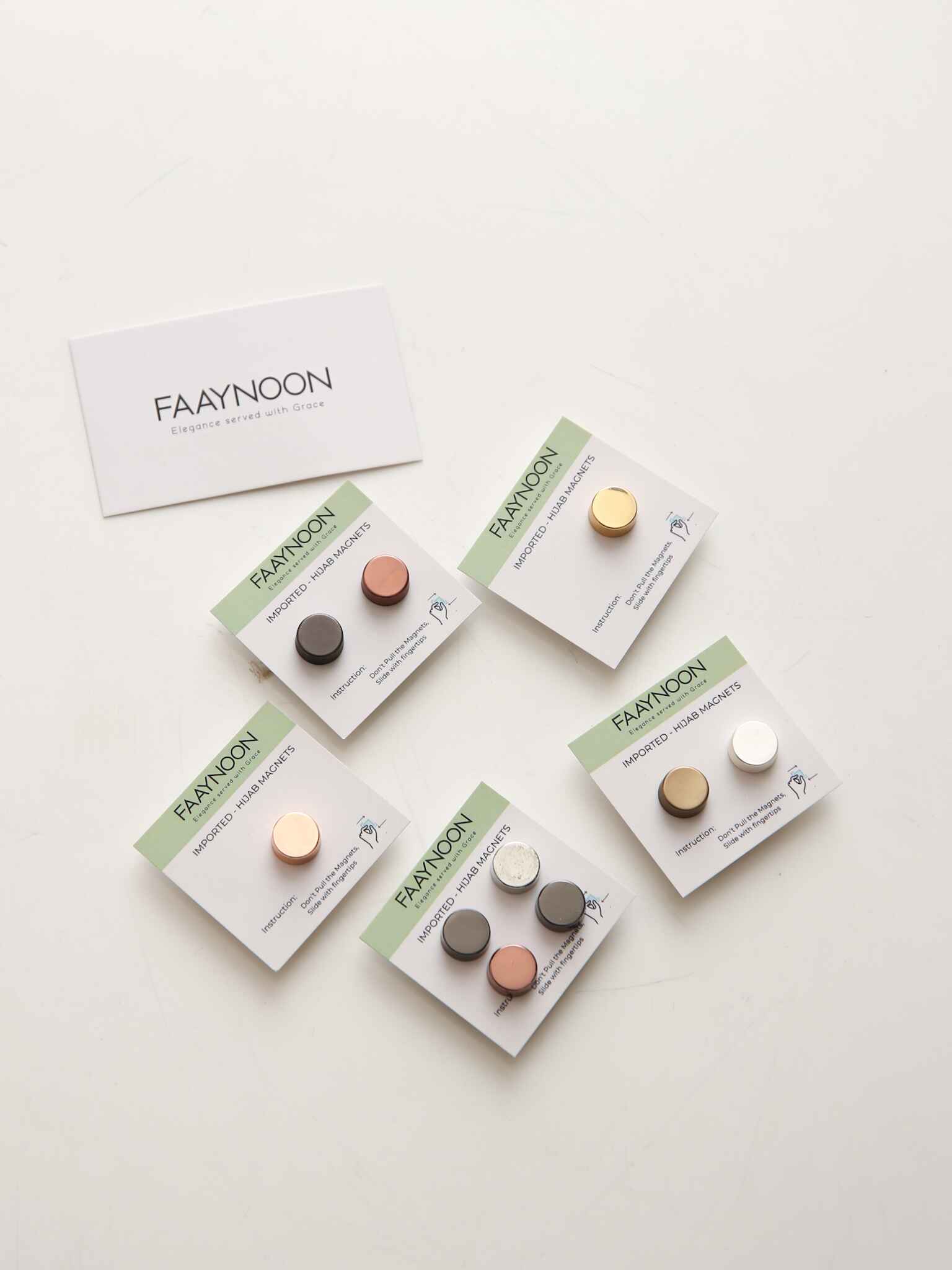 Premium Mettalic Round Magnet - 12 Colors
