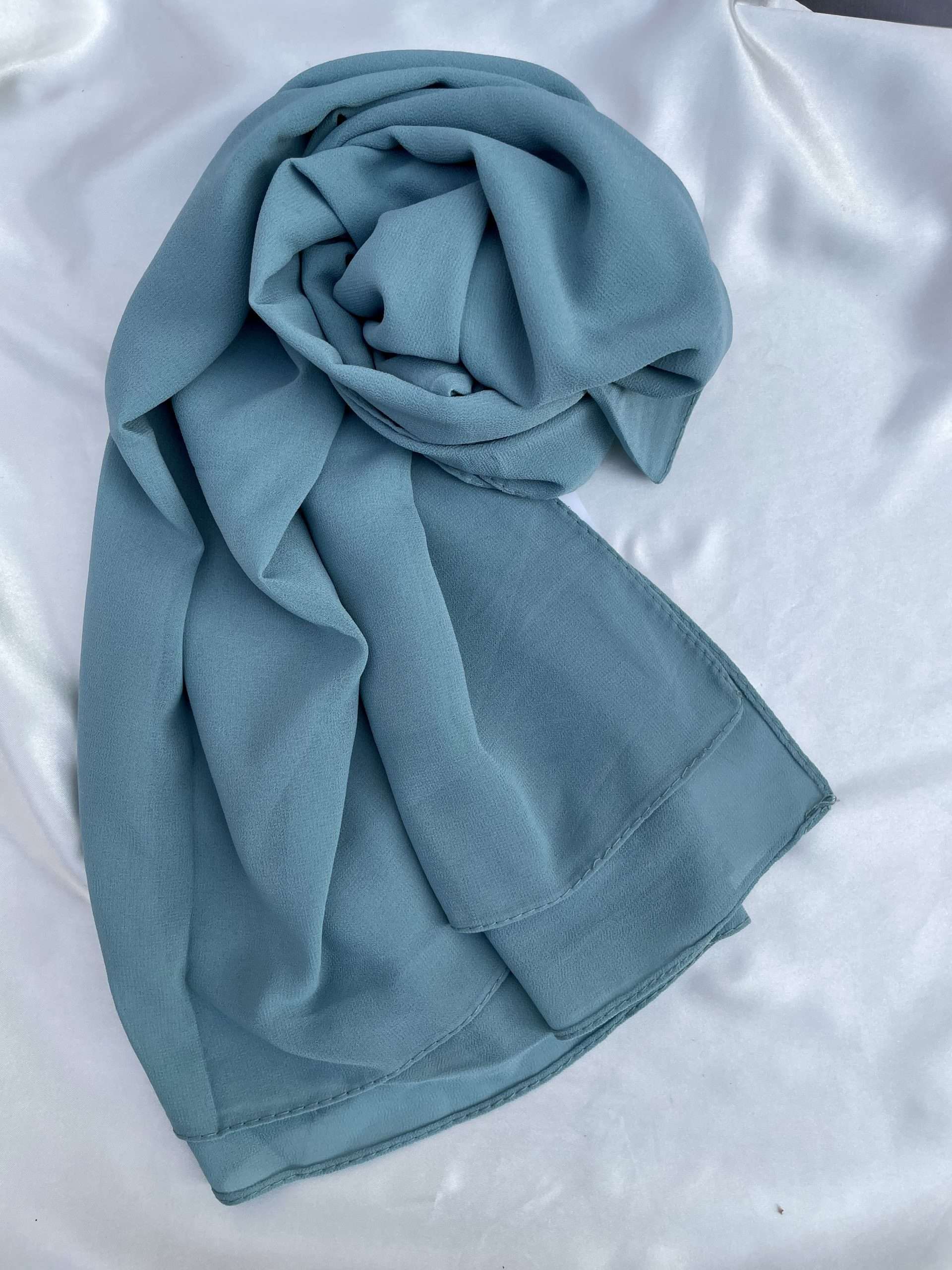 Luxury Chiffon Georgette-Aqua