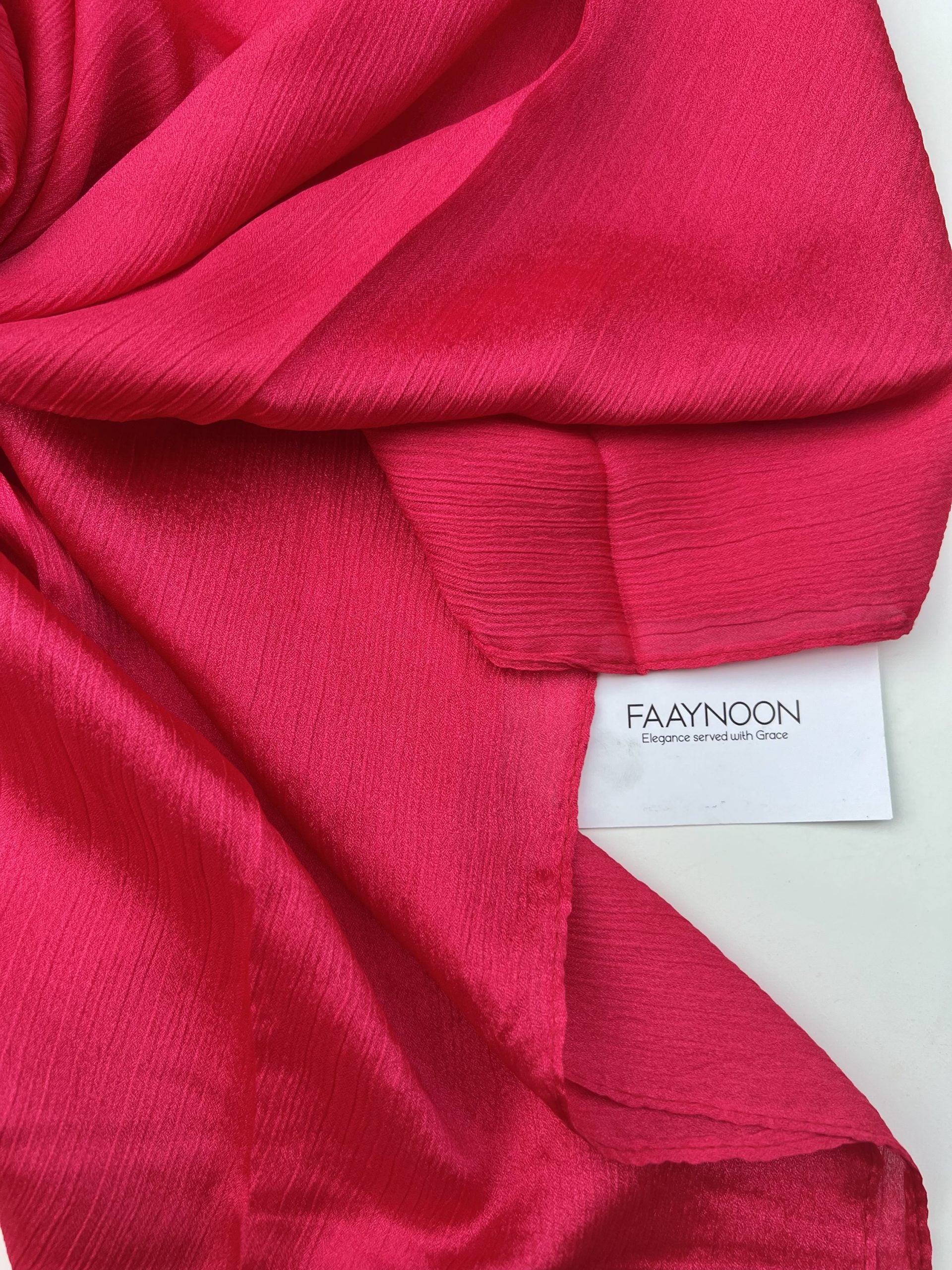 Crinkle Silk Shocking Pink